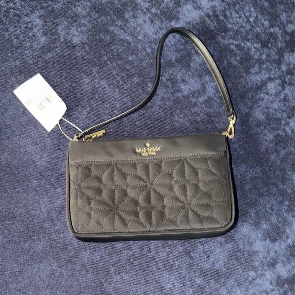 Kate Spade Black Quilted Wristlet